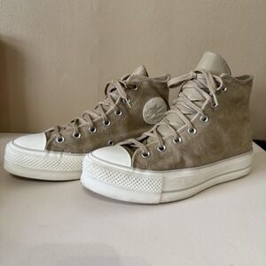 Converse Chuck Taylor All Star Lift Platform High Nomad Khaki Sz 9 Casual Street